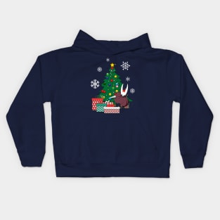 Hornet Around The Christmas Tree Hollow Knight Kids Hoodie